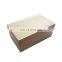 Hot-selling nature color rectangle solid wooden boxes with lids 6.3 x 3.9 x 2.8 inches