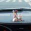 Instagram creative girl heart lovely head doll car small decorations