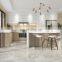 Free 3D customized high gloss white flat panel door cheap modular design PVC modern kitchen cabinets