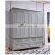 4-door American wardrobes solid Wooden clothing bedroom furniture wardrobe closet