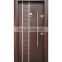 Steel wooden armored door Italian style for home modern design security door