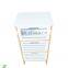 White Painting Bamboo framed Wooden Side Organizer Storage Bathroom cabinet with 3 Drawers