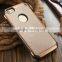 Detachable Metal Bumper and Leather Back Cover Case for iPhone 6 Plus