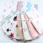 Nordic cartoon star printing fabric kindergarten baby cotton bedding baby three - piece set pure cotton fabric