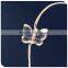 purple color small butterfly copper wire battery operated led christmas lights