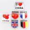 Custom 3D Country Flag Aluminum Alloy Metal Motorcycle Car Sticker Badge Emblem