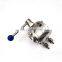 Hygienic Butt Weld 3PC Leakage Mixproof Butterfly Valve