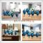 Interior Home Decoration Blue Ice Crack Ceramic Porcelain Vase