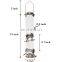 6 Standing Port Metal Tube Round Bird Feeder for Hanging