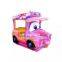 Guangdong Zhongshan Tai Le play children's indoor and outdoor video games coin-operated self-service rocking car rocking machine glass steel game screen large rocking car pink hat