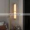 Modern Bedside Brass Sconces Wall Lamp For Bedroom Living Room Home Led Alabaster Long Wall Lamp