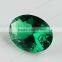 Synthetic gemstone hot sale oval shape nano green nano gemstone for jewelry decoration