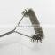 In stock factory 12'' BBQ grill brush zinc plated wire bbq cleaning brush brass wire BBQ Grill cleaning brush