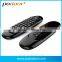  Hot selling air mouse Dual-color LED/360 degree/somatic game handgrip/qwerty keyboard remote controller fly air mouse