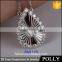Factory handdcrafted custom sparkle design silverengagement necklace set