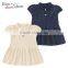 Japanese wholesale cute polka dot half sleeve baby cotton frocks designs wear