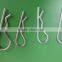 China Baite factory Zinc plated steel 8mm clevis bolt pin R type clip industry R Hair clip