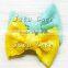 Hot selling fashion adult elegant cheerleading hair bows, 12cm decorative bowknots, bestseller sequin fabric kids hair bows