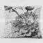 Wenyu white custom printing cushion linen with cushion filling cushion cover