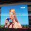 P4 full color tube creative led electronic moving message programmable scrolling sign