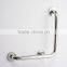 L shape polished finish stainless steel disables grab bar