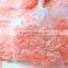 Korea fashion mesh bottom chiffon flower laser embroidery lace fabric for wedding dress