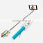3.5mm selfie stick extendable monopod foldable selfie stick with cable