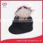 Black Felted Peaked Hat 100% Wool