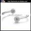 Wholesale Women's Hollow 925 Sterling Silver Open Bangles