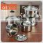 Allnice-10pcs set mirror polishing straight stainless steel soup pot with stainless steel tube handle