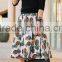 Super popular new fashion above knee cute pineapple print skirt patterns