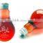 150/200ml beverage juice drinking use light bulb shape glass bottle with screw cap supplied by custom glass bottle manufacturers