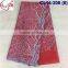 CL14-206 Hot sell good quality red french lace fabric for women evening dress fabric