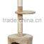 Anji Kaifeng popular small wood and sisal Cat Tree ,cat Scratcher Post ,cat climbing frame,cat house KF8013