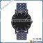 prod falmouth with ocean blue polk watches alloy case watch quartz watch waterproof flat leather strap alloy watches