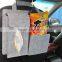 Polyester felt car back seat organizer with pockets hanging storage bag