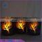 The tree shape picture decoration black candle jar
