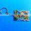 car shape stainless iron offset printing metal keychains