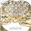 Wholesale jewelry supplier 925 silver ring diamond crystal ring Engagement jewelry