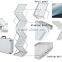 acrylic brochure holder zigzag zed-up foldable A4 literature rack
