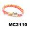 fashion assorted colored silicone rubber bracelet magnetic