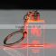 laser engraving crystal glass keychain with LED light