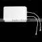 Signal booster directional indoor wall mounted double polarization antenna