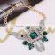 2015 Newest necklaces & pendants fashion costume chunky choker flower necklaces chain luxury statement jewelry women