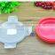 Silicone folding lunch box, Silicone bento lunch box, Collapsible silicone kids lunch box