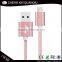 [CX]2016 New product Universal Charging 2 in 1 Nylon braided Usb Data Cable for iphone ios and android