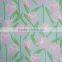 big rose flower printed stretch bikini fabric for summer sportswear