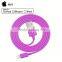 2015 China supplier 1m pink MFi phone6 charging data cable