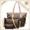 handbag 3pcs, china wholesale cheap pu handbag, skull handbag wallet