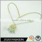 Fashion wholesale gold chain enamel necklace with pendant charm latest design beads necklace